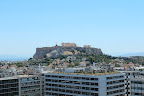 The view from the Grande Bretagne Hotel in Athens.