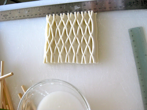 The finished pleating!