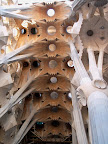Ceiling of the nave, Sagrada Familia