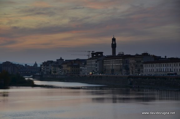 Tramonto sul Arno