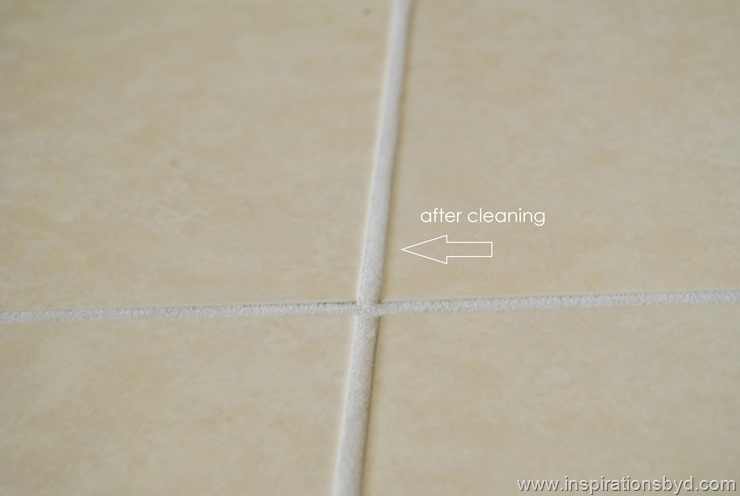 clean floor grout