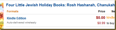 Four Little Jewish Holiday Books, by Jennifer Tzivia MacLeod, only 99 cents on Amazon
