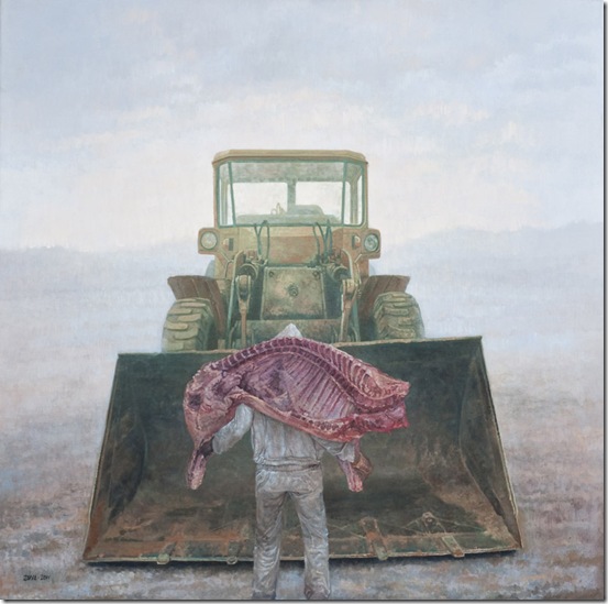 Hombre de su casa 100x100 óleo sobre tela 2011 Hombre de su casa 100x100 óleo sobre tela 2011