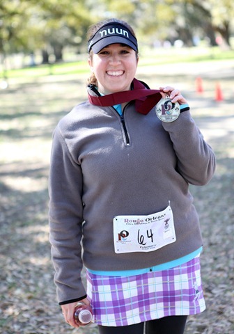 Photos of the Girls on the Geaux running the Mississippi River levee during the Rouge-Orleans ultramarathon relay on Feb. 11-12, 2012.
