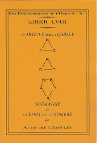 Cover of Aleister Crowley's Book Liber 058 Qabalah Or An Essay Upon Number
