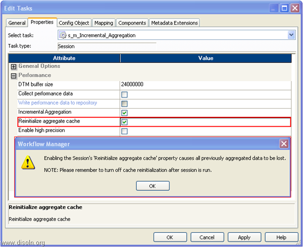 Informatica Incremental Aggregation Implementation