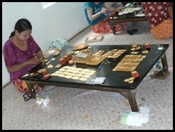 Myanmar, Mandalay, Making gold leaf, 9 September 2012 (2)