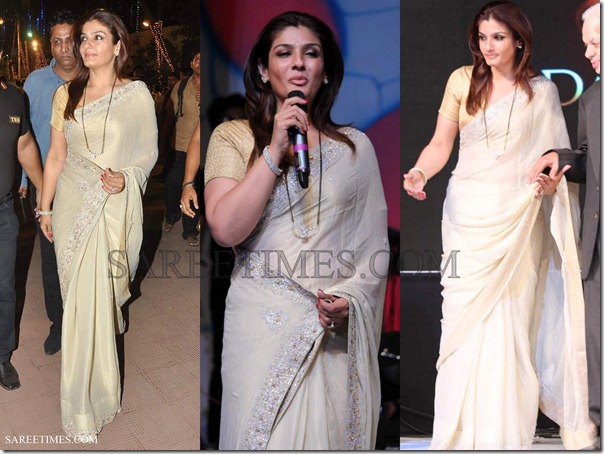 Raveena_Tandon_Saree