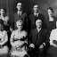 Back: Ethyl Pack Green, Adelbert Pack, Clarence Pack, Alpha Pack Reese
Front: Elizabeth Pack Clark, Elizabeth Roberts Pack, Adelbert B. Pack, Estella Pack Burke