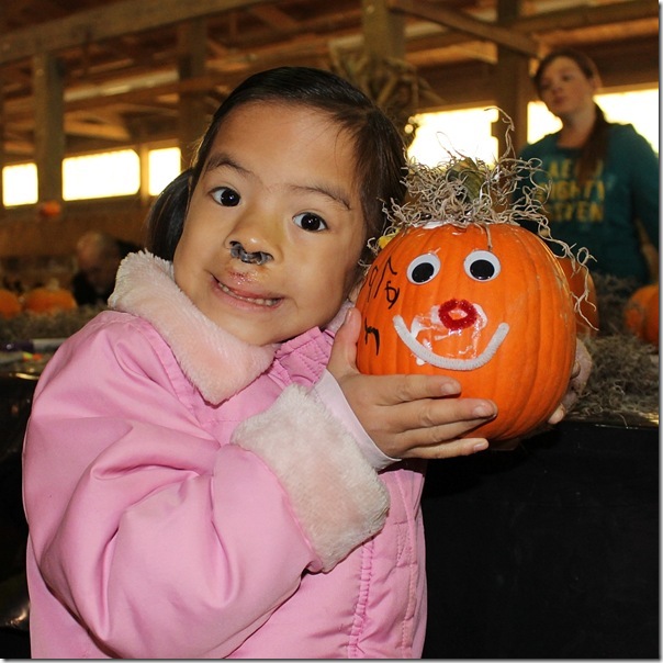 sarah and her pumpkin