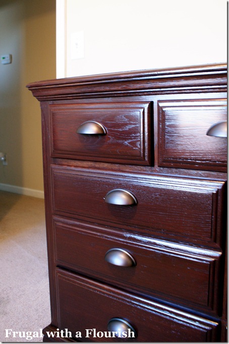 Frugal With A Flourish How To Strip And Restain A Dresser