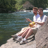 Fishing and Eatting Lunch