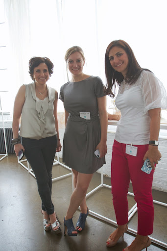 Breakfast chat with Darcy Miller, Rebecca Gruber from Lil Sugar, left, and Catherine Kast from People, right Breakfast chat with Darcy Miller, Rebecca Gruber from Lil Sugar, left, and Catherine Kast from People, right