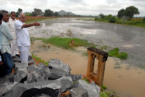 ಹಿತ್ತಾಳ ಕೆರೆ ಪರಿಶೀಲನೆ