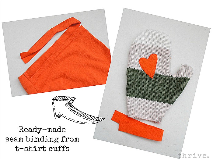Make mittens & hats from old sweaters - choosetothrive.blogspot.com
