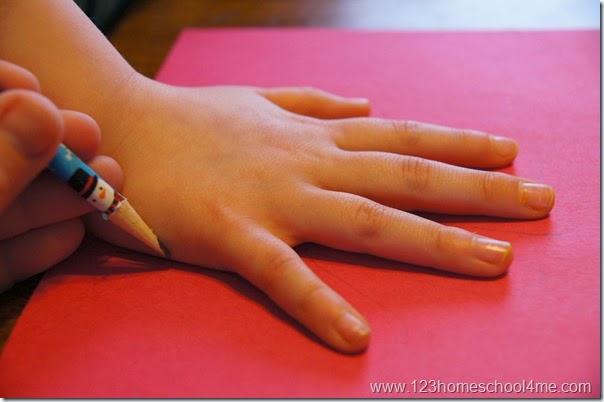 trace your childs hand trace your childs hand