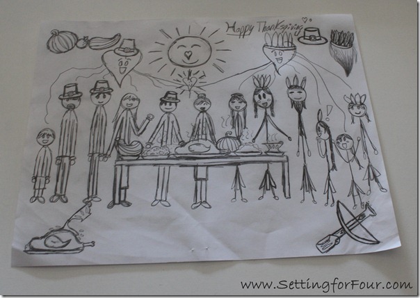 Turn Children's Art Into Thanksgiving Tea Towels from Setting for Four #Tea Towel #DIY #Thanksgiving #Kids Art