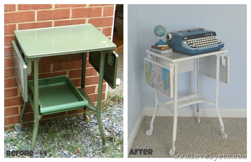 map typewriter stand before and after
