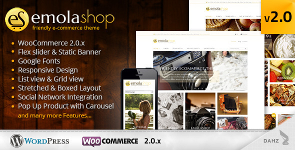 EmolaShop - A Friendly Wordpress eCommerce Theme - WooCommerce eCommerce