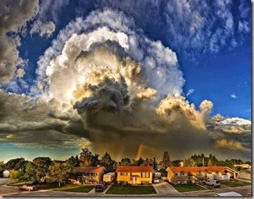 Supercell storm cloud