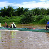 One Of Our Group's Canoes Headed Downstream - Suva, Fiji