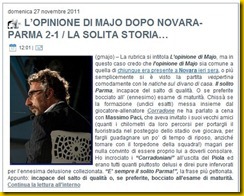 opinione majo dopo novara