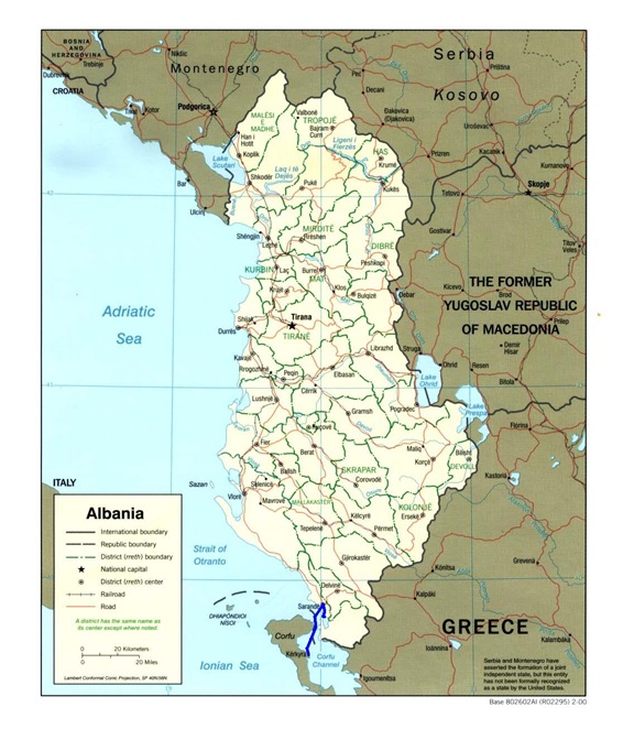 albania route map 1