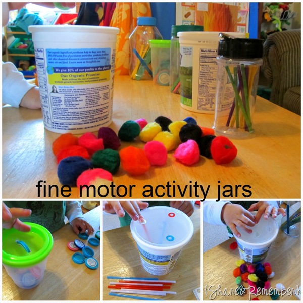 Fine Motor Activity Jars » Share & Remember Celebrating Child & Home