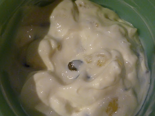 Mayo with diced lemon and capers.