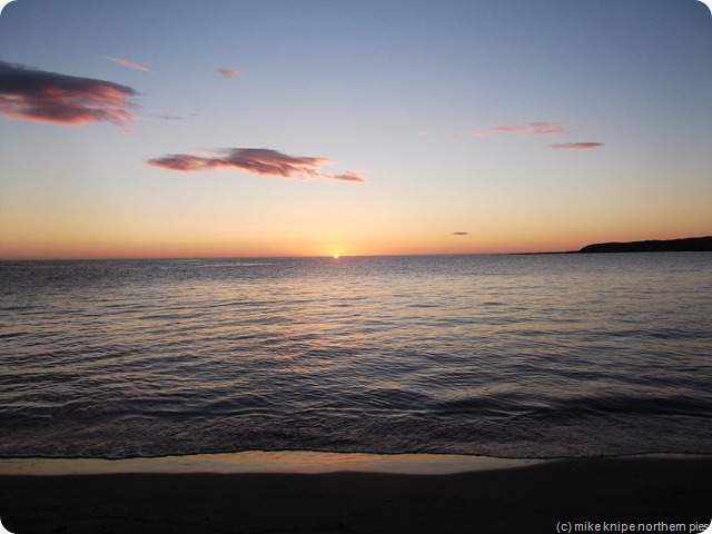 dawn on lindisfarne (not too far away from druridge bay)