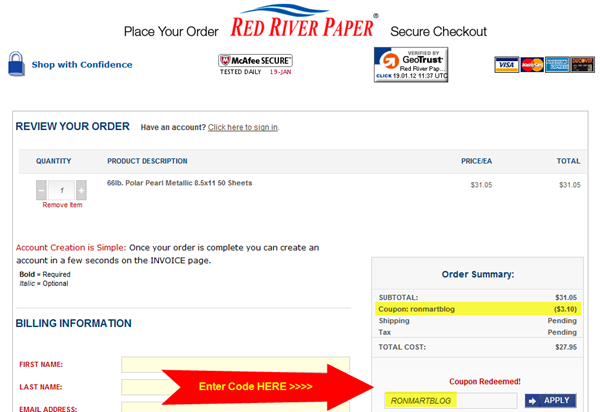 Red River Paper Coupon Code