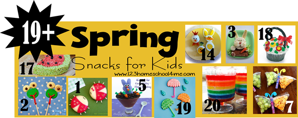 19+ Creative Spring Snacks for Kids - healthy spring snacks, rainbow snacks, spring cookies, and more! 19+ Creative Spring Snacks for Kids - healthy spring snacks, rainbow snacks, spring cookies, and more!