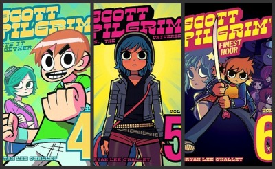 scott pilgrim covers 4 through 6