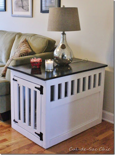 dog crate end table plans