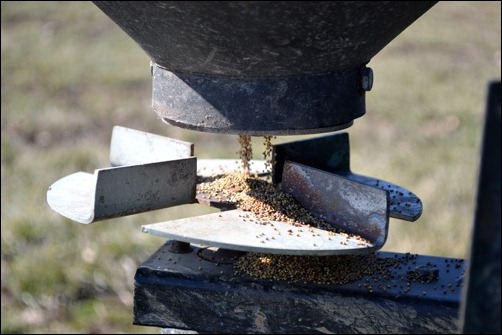 dispensing clover seed dispensing clover seed