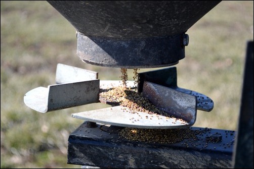 dispensing clover seed