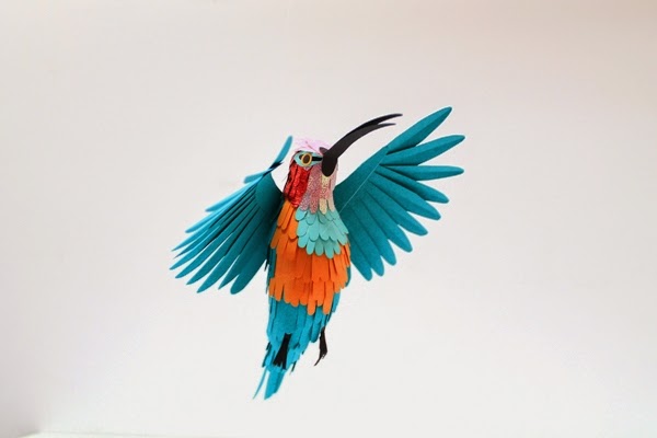 Фантастические бумажные птицы Дианы Белтран Эррера (10 фото) | Картинка №7