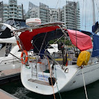 Sievi kommt auf der Sunrise an