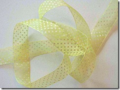 yellow organza