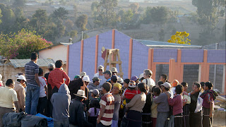 Closing ceremonies. Sienna Project 2011 Guatemala trip to help build school in Palanquix, Solala, Guatemala. Photos by TOM HART