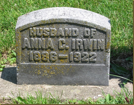 Harry Lee Irwin Husband of Anna Clara (Hitch) Irwin