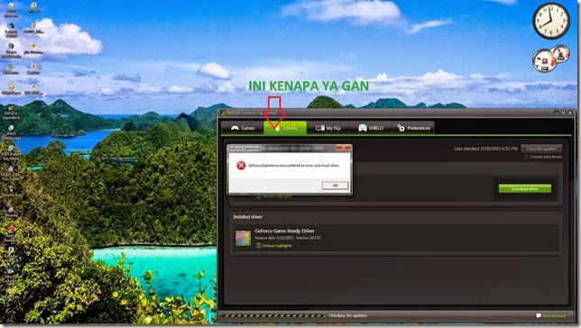 update nvidia eror