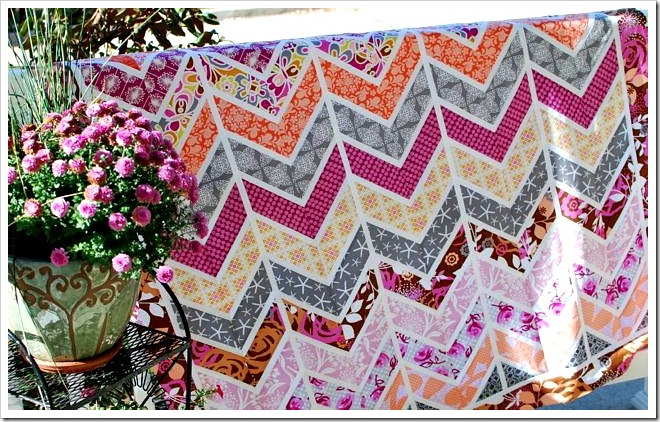 chevron quilt tutorial