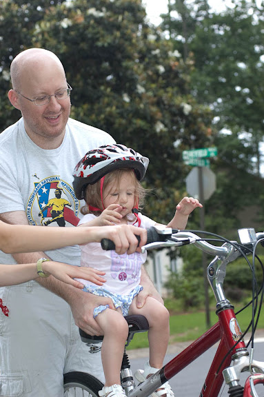I'm ready to ride a BIG GIRL BIKE! I've got a helmet and everything!