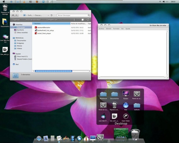 Mac OSX Lion Skin Pack for Windows 7 Download