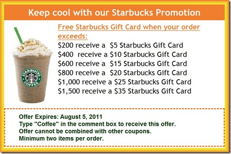 Starbucks Promotion