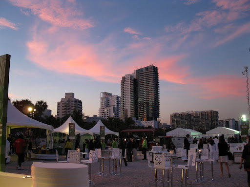 It was a great night for a party on the beach.