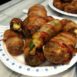 heart-attack wrapped in bacon in Mississauga, Ontario, Canada