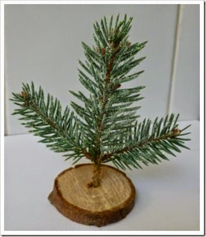 mini christmas tree decoration. place setting