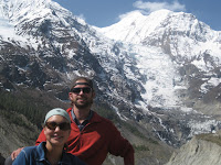 Gangapurna peak and glacier